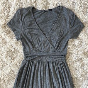 Womens Empire Waist Wrap Maxi Dress Size Medium